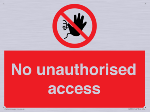 No unauthorised access